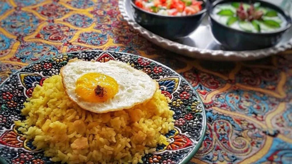 Persian Turmeric Rice Serving