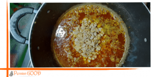 cooking dami baghali - 3rd step