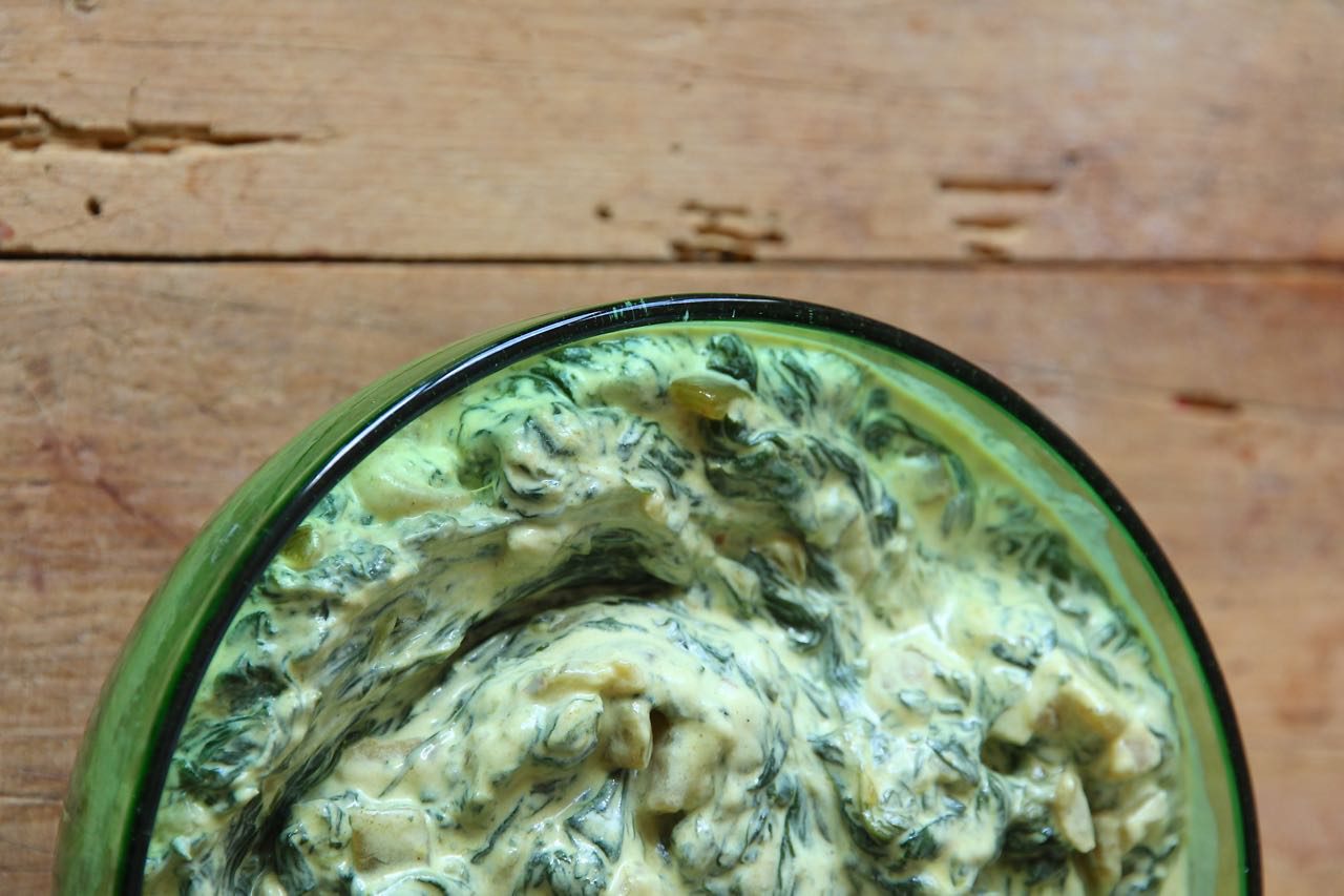 Borani Esfenaj Persian Spinach Yogurt Dip recipe PersianGood